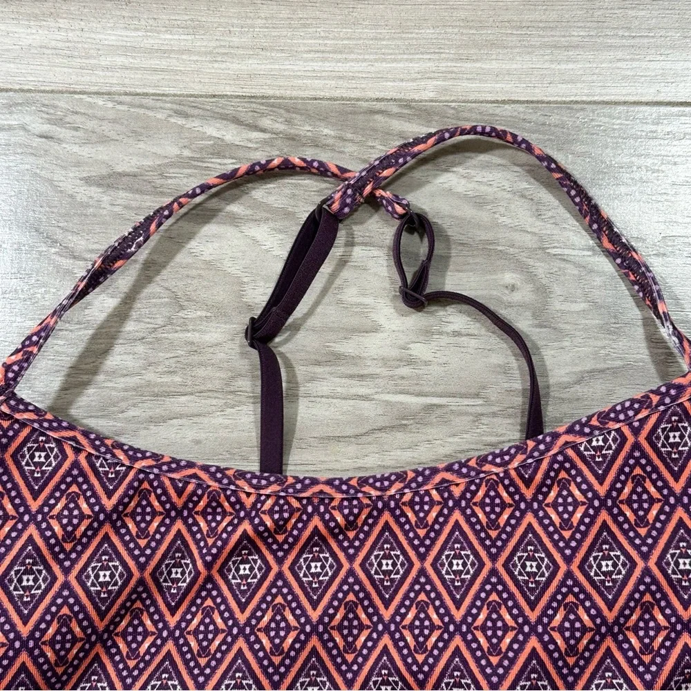 CALIA BY CARRIE UNDERWOOD Strappy Deep Plum Purple Adjustable Strap Sports Bra M - Picture 4 of 8